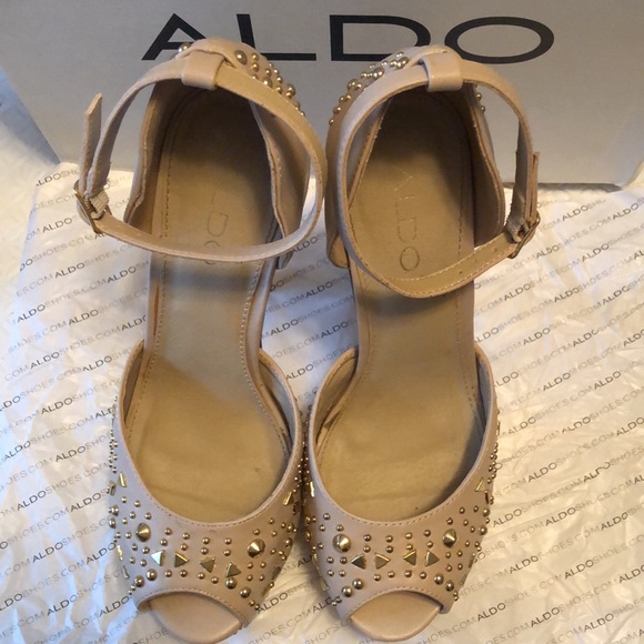 ALDO Tivian studded platform heels size 8.5 - Picture 6 of 11